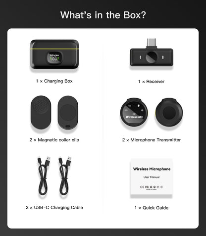 Wireless Lavalier Microphone for Video Recording
