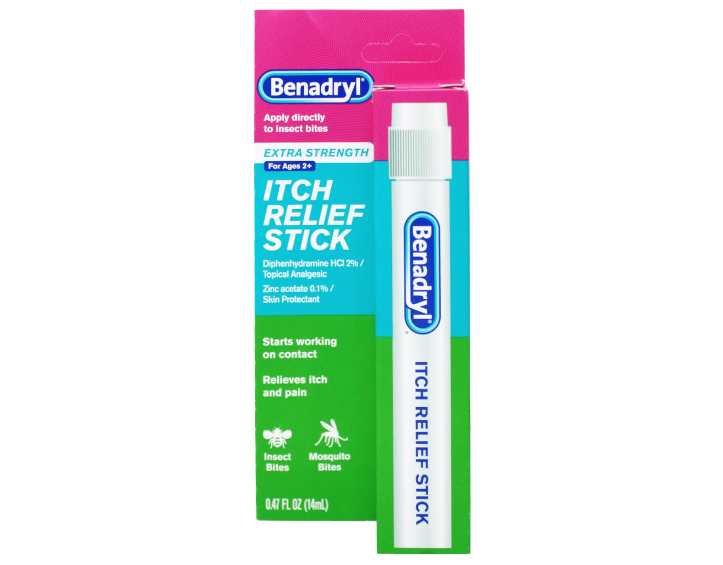 Benadryl Extra Strength Itch Relief Stick 0.47 oz