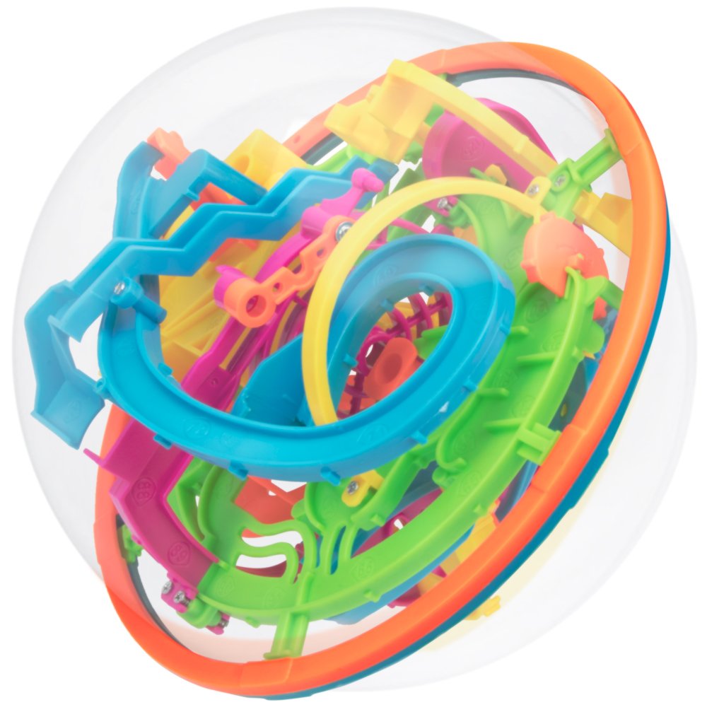 Gyronaut Obstacle 3D Puzzle Ball & Display Stand|Beginners 138 Tangled & Twisted Interactive Maze Obstacles| Alpha