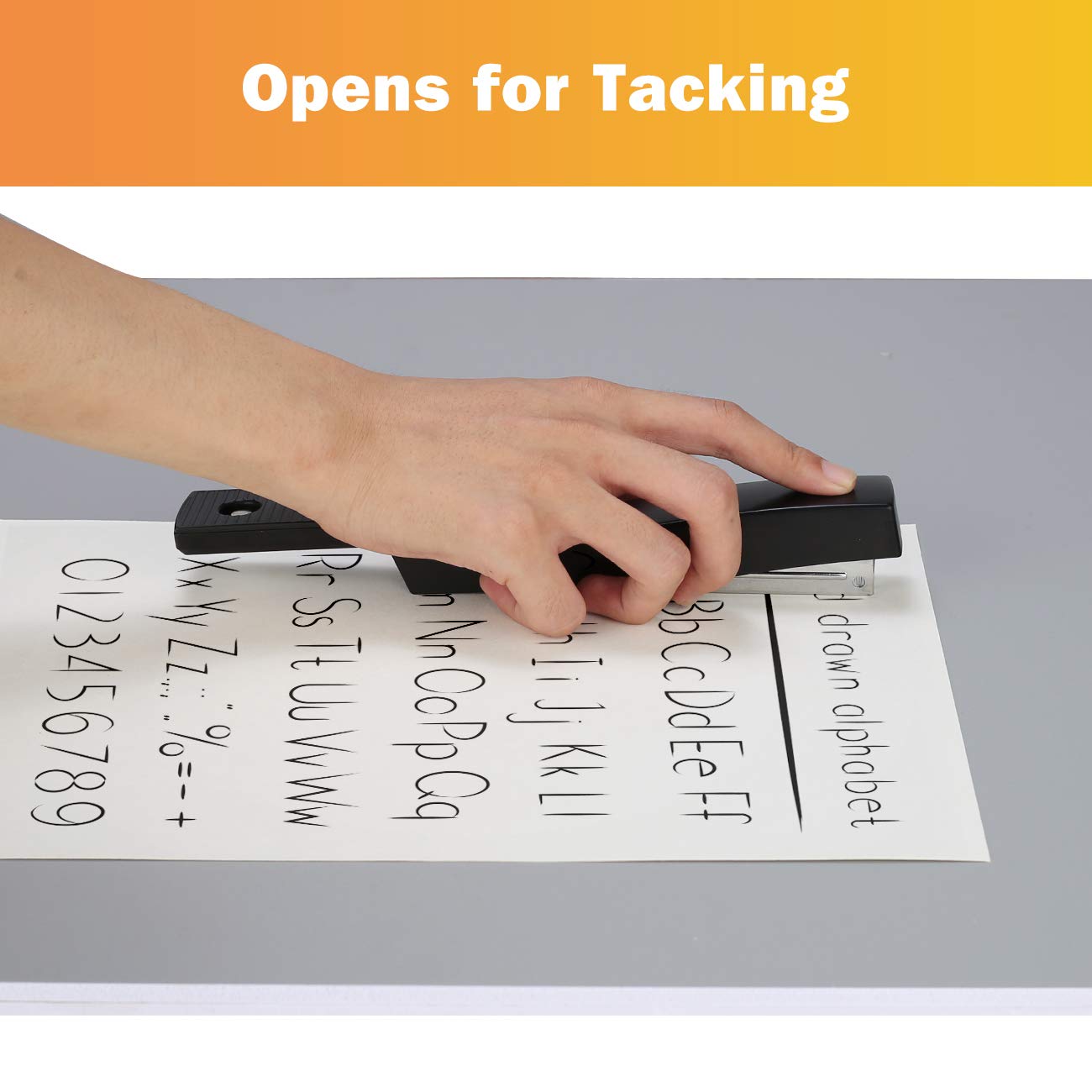 Kangbaz with 5000 ¼" Staples Office Stapler- 25 Sheet Capacity .Desktop Stapler.for Offices, Homes and Schools.Black.