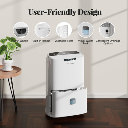 90 Pint Pauvoern Smart Wifi Dehumidifier for Home