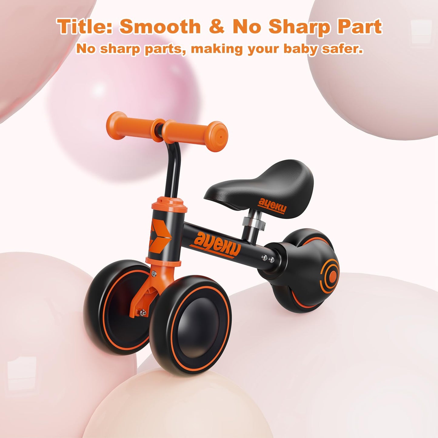 AyeKu Baby Balance Bike for Toddlers 12-24 Months