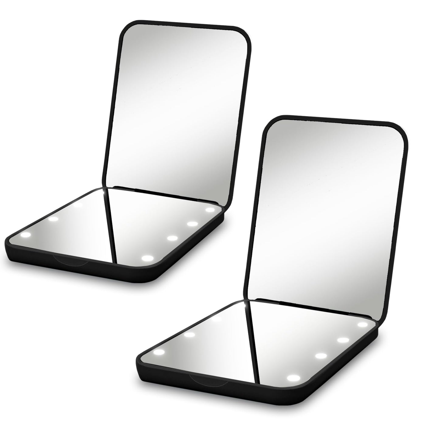 LED Compact Makeup Mirror for Travel