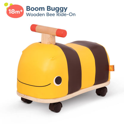 B. toys Boom Buggy Wooden Ride-On for Toddlers