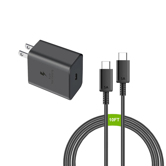 45W USB C Fast Charger with 10ft Cable