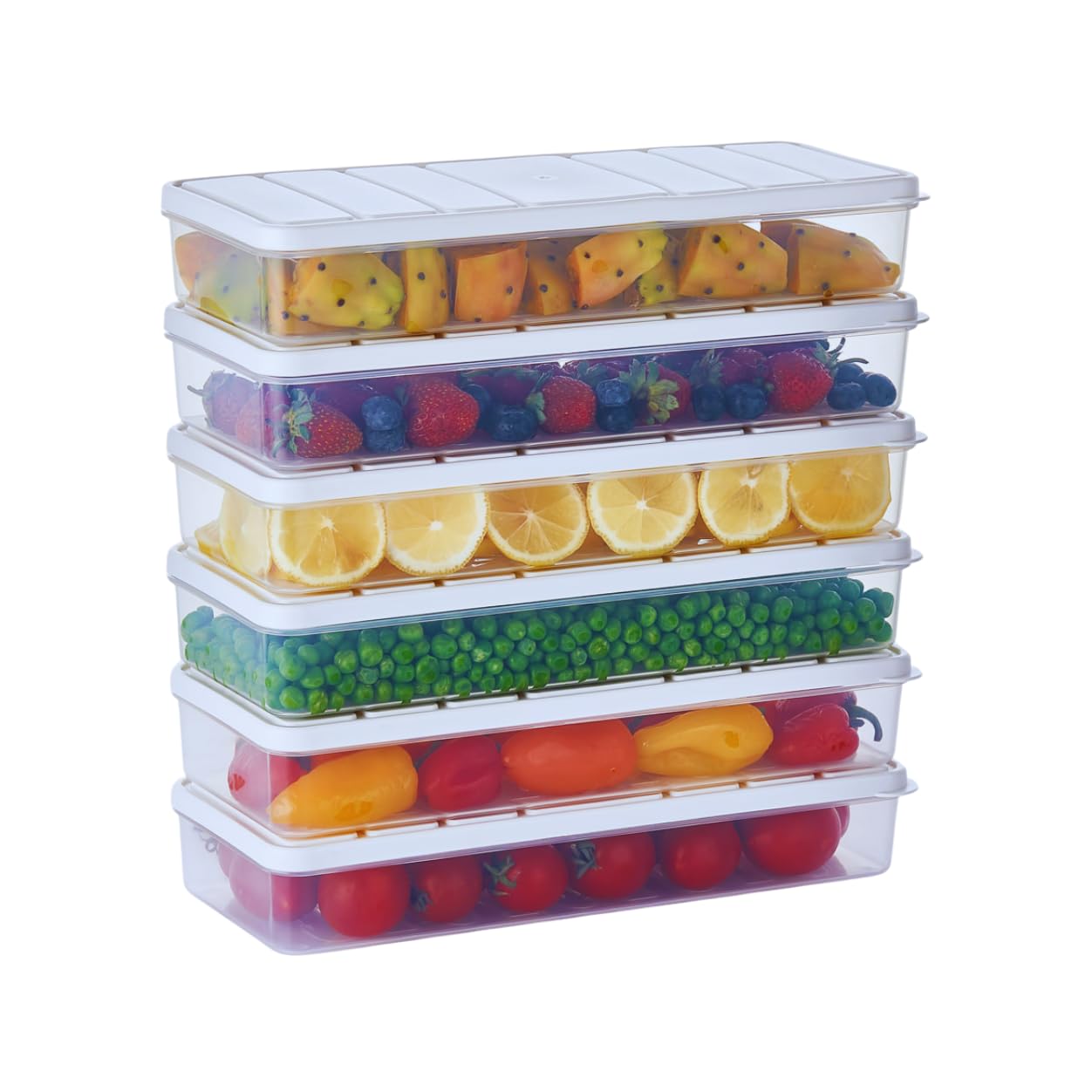 Airtight Food Storage Containers with Lids - 6 Pack
