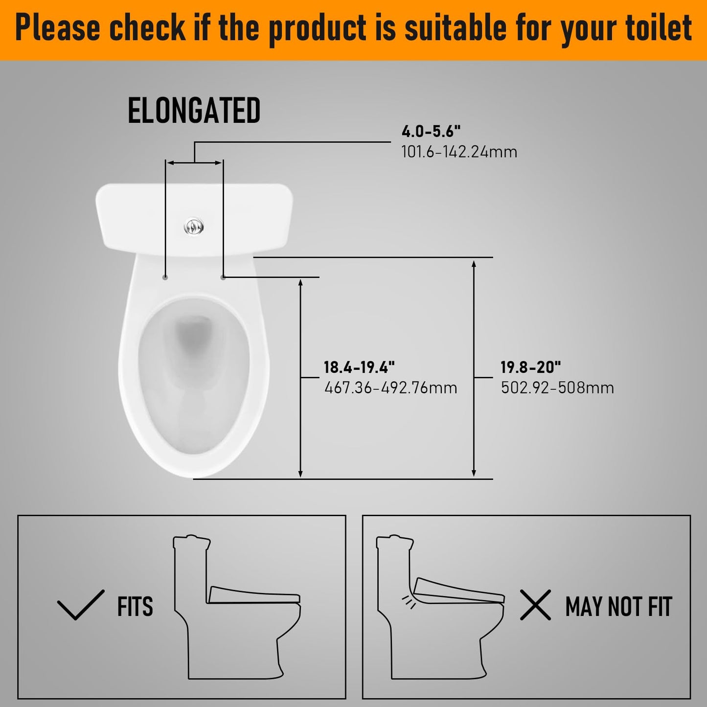 iliD Heated Elongated Toilet Seat with Night Light