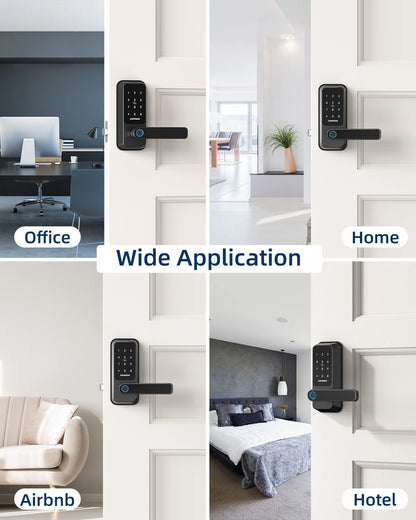 Smart Fingerprint Door Lock with Keypad & Bluetooth