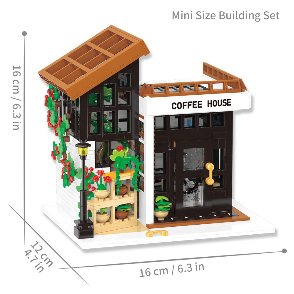 City Cafe Modular Building Toy Set with LED