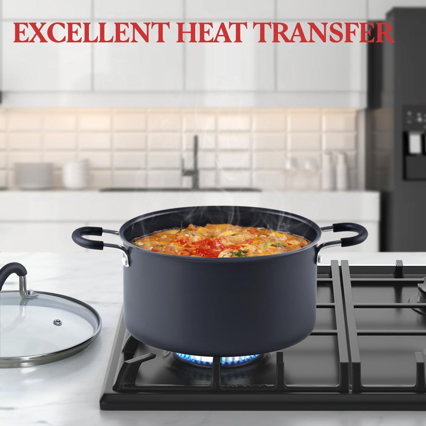 10 Quart Cook N Home Nonstick Stockpot with Lid