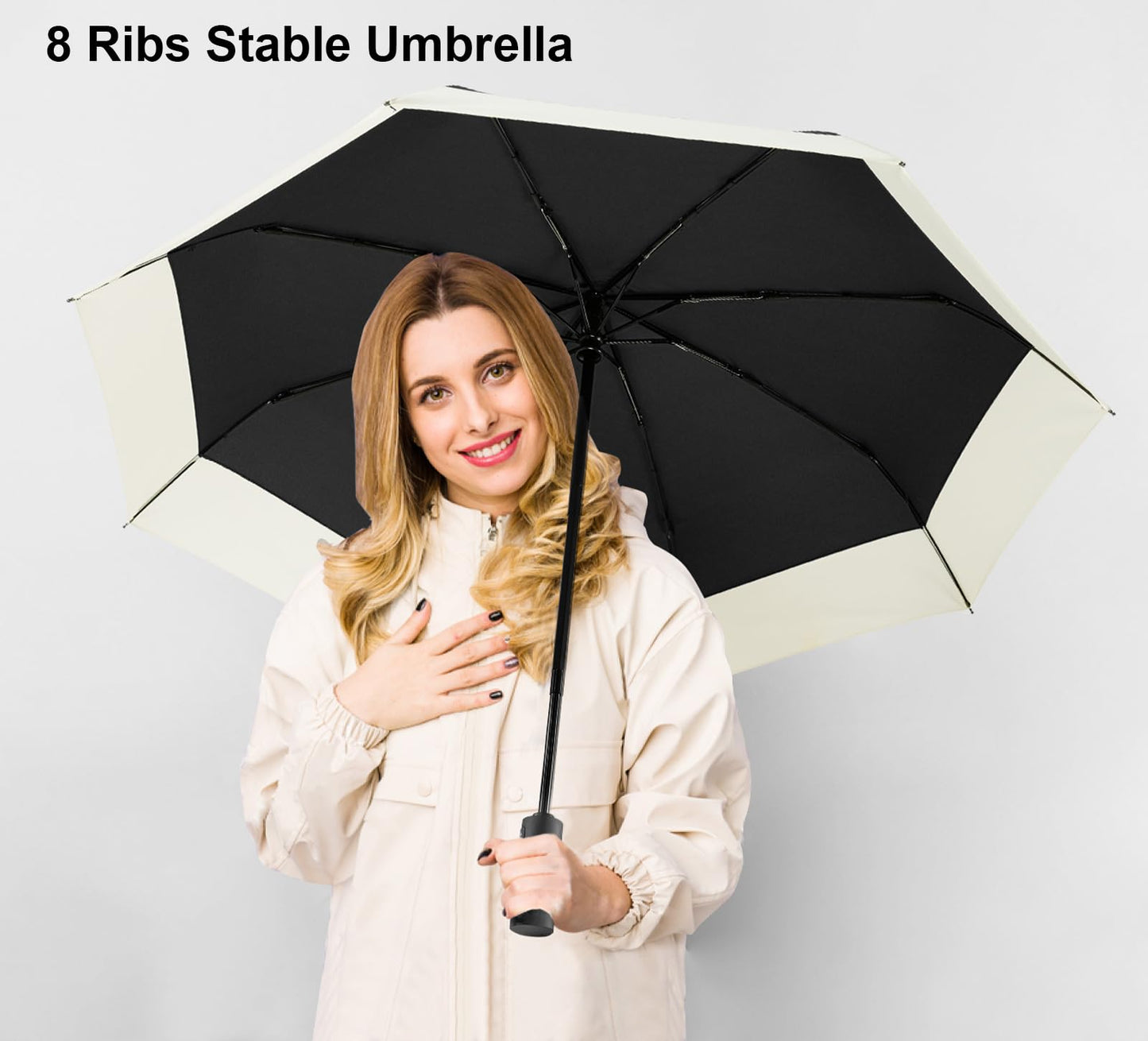LEAGERA Compact Travel Umbrella for Women