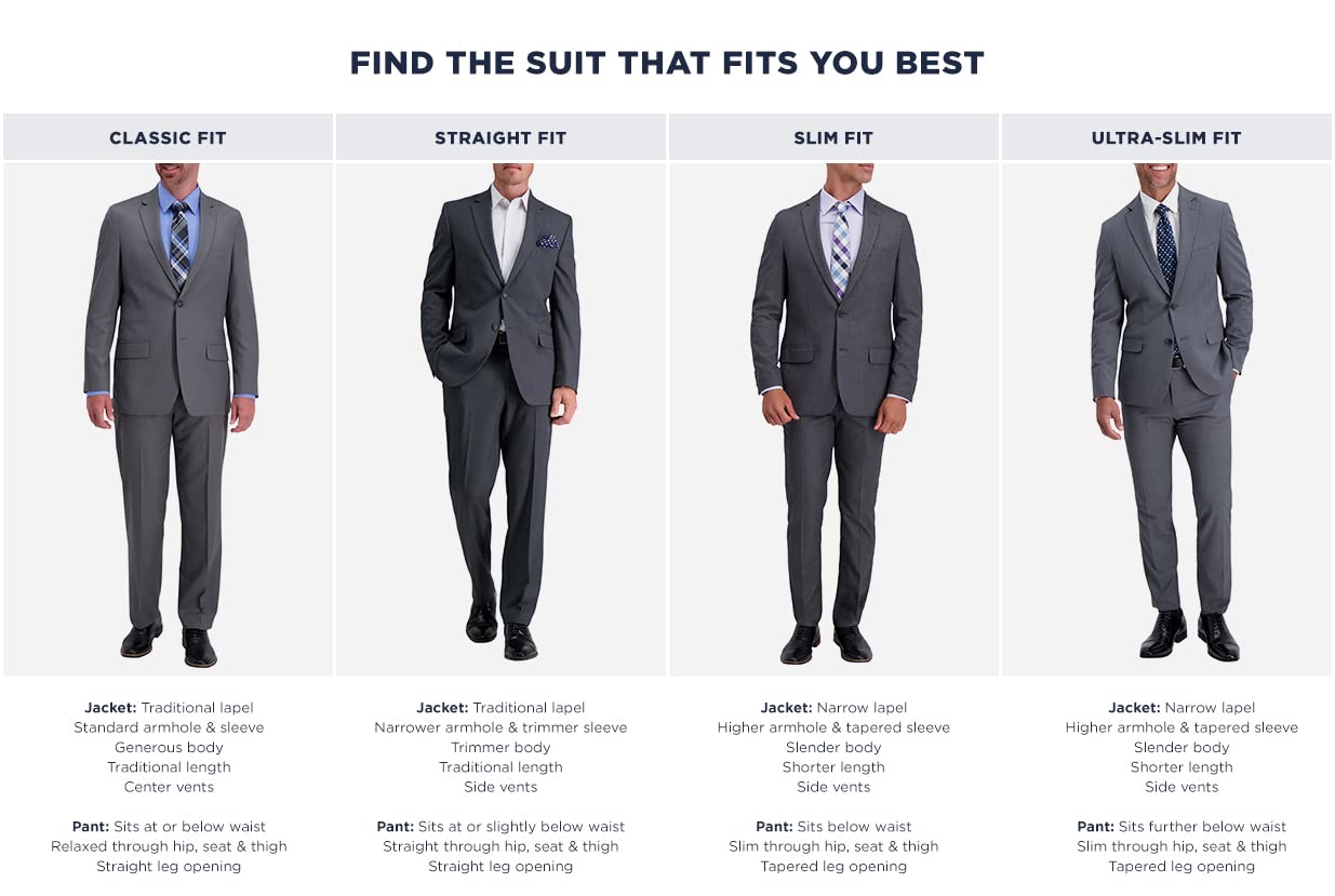 Haggar Slim Fit Performance Suit Pants, Black