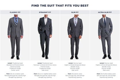 Haggar Slim Fit Performance Suit Pants, Black