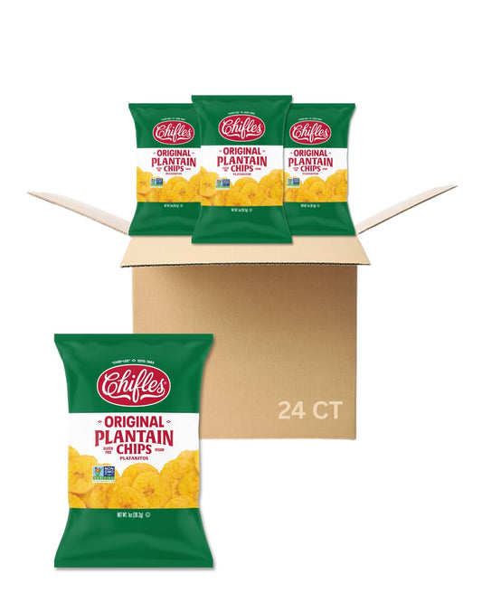Chifles Original Salted Plantain Chips - 24 Individual Bags