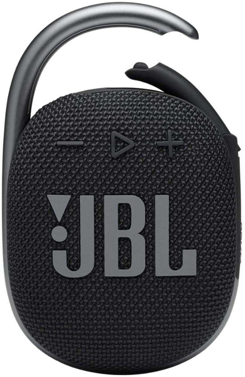 JBL Clip 4 Portable Bluetooth Wireless Speaker Bundle with divvi! Protective Hardshell Case - Black
