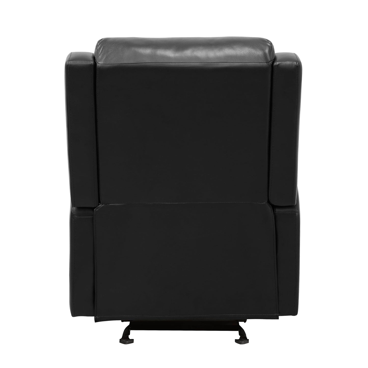 Lexicon Recliner Chair Living Room Reclining Sofa Chair, Home Theater Seating Modern Recliner, Manual Recliner Sofa Chair for Living Room/Office/Apartment, Glider Recliner, Black