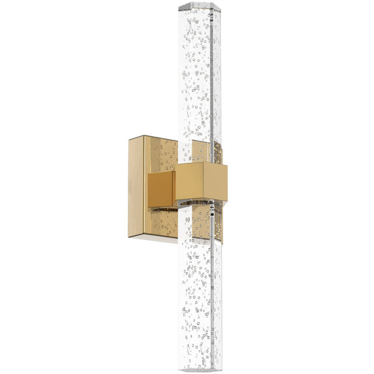 Aipsun Gold Bathroom Vanity Light Fixtures Modern Bathroom Light Fixtures LED Vanity Light for Bathroom Wall Light Fixtures 6000K