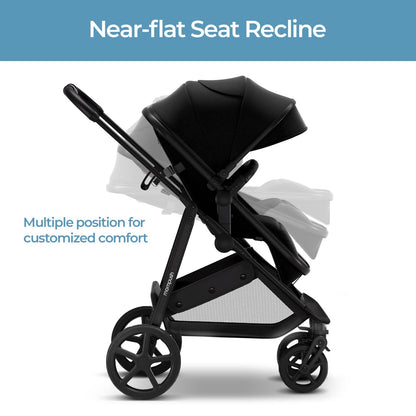 Mompush 2-in-1 Convertible Baby Stroller with Canopy