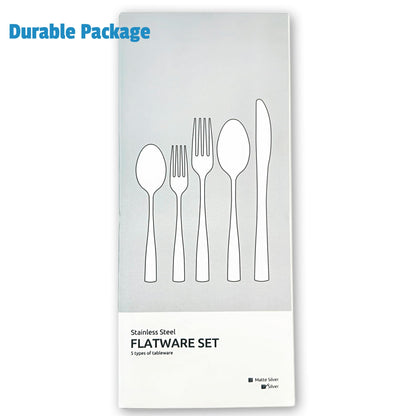 HIKAA 40PCS Stainless Steel Flatware Set for 8