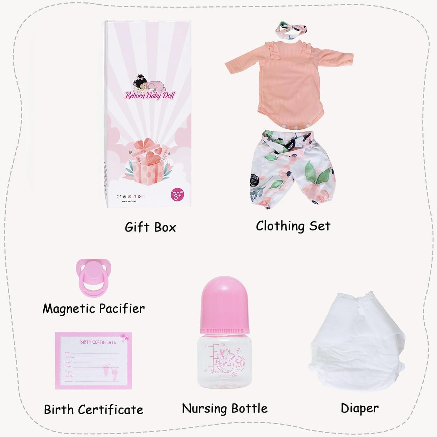 Reborn Baby Doll 18 Inch Realistic Vinyl