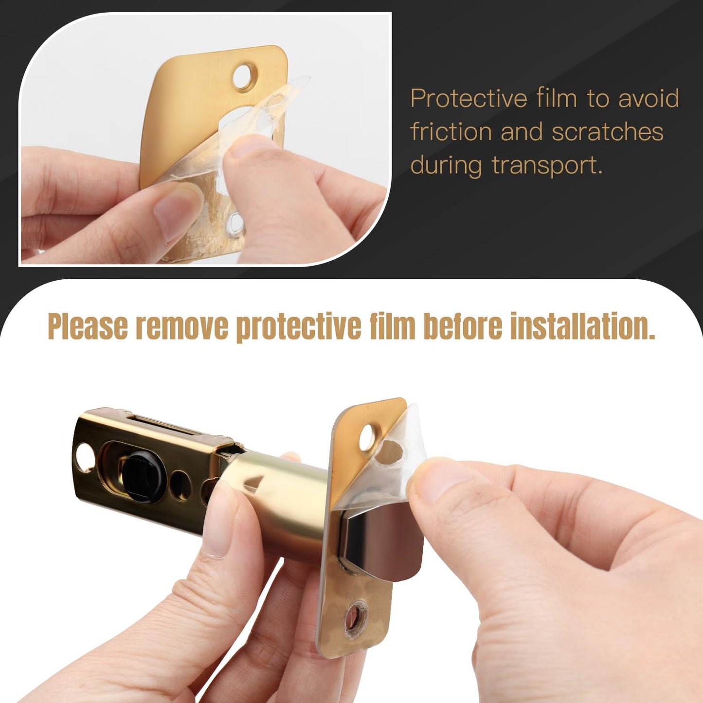 Brushed Gold Wave Door Lever Handles 10 Pack