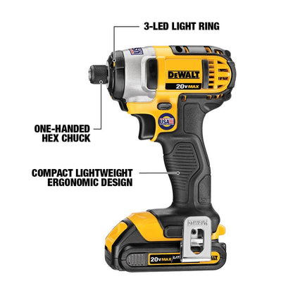 DEWALT 20V MAX 4-Tool Cordless Power Kit