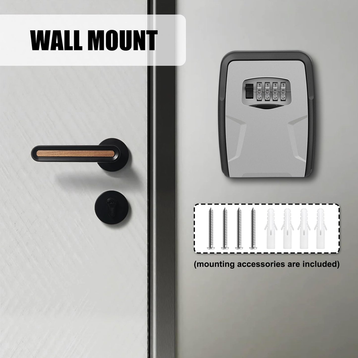 Large Key Lock Box with 4-Digit Code