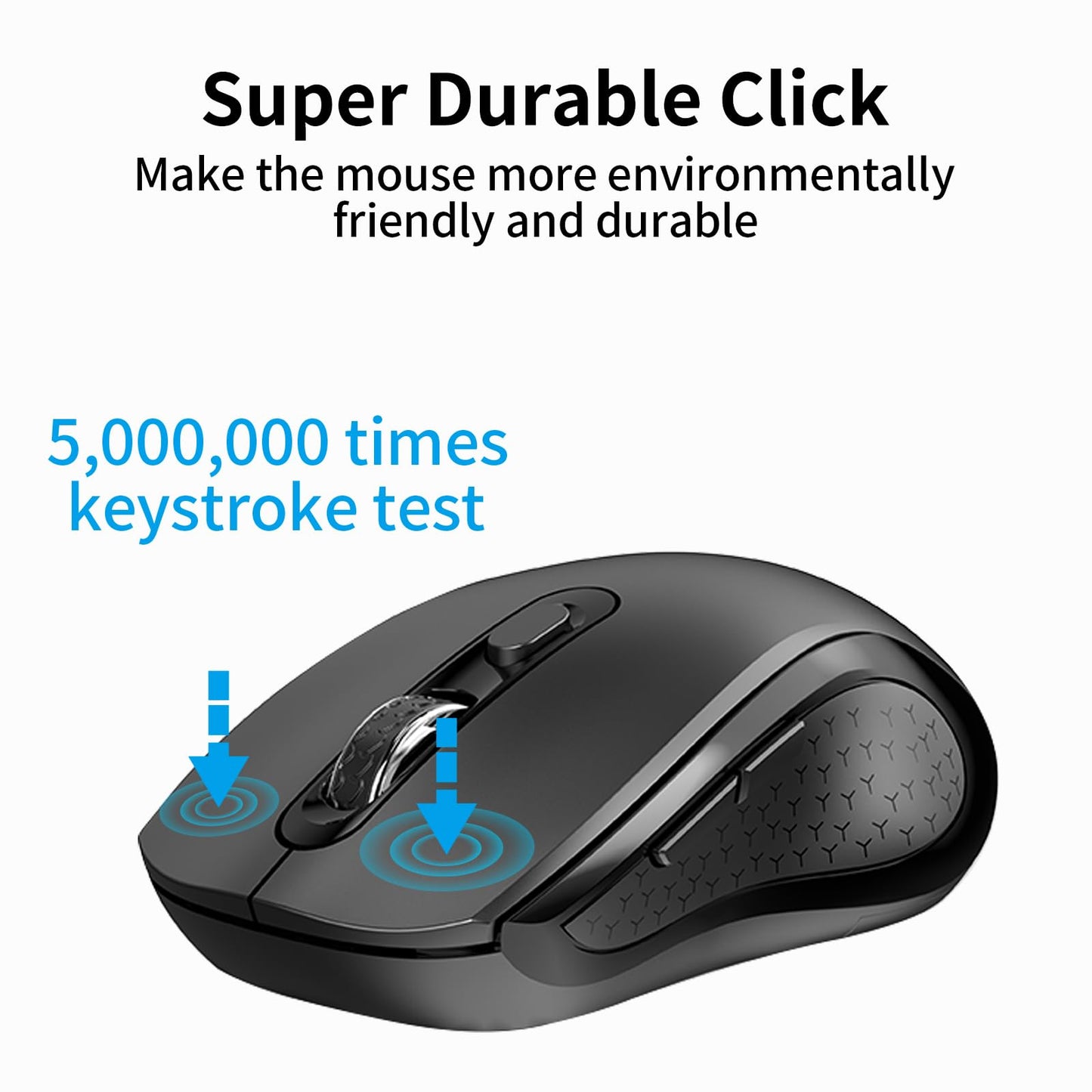 Wireless Ergonomic Mouse with USB Receiver