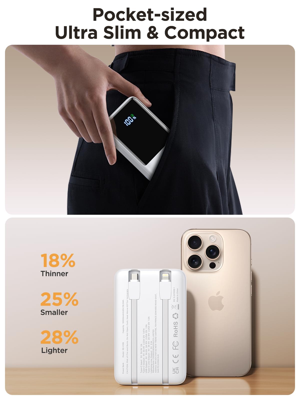 Aioneus 10000mAh Fast Charging Power Bank