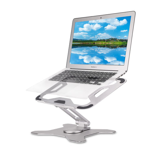 BFSGSGMR Rotatable Laptop Stand, Heat Dissipation Laptop Lifting Rack, Ergonomic Laptop Bracket, Suitable for laptops up to 17.3 inches, Compatible with MacBook Pro/Air, laptops, etc (Silver)