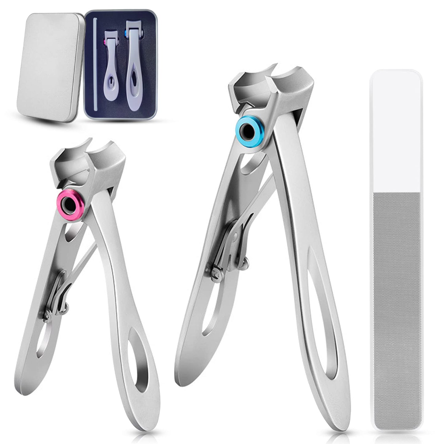 Nail Clippers Set for Thick Nails - Menasome
