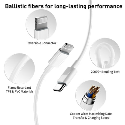 3-Pack Fast Charging Wall Charger with Cable