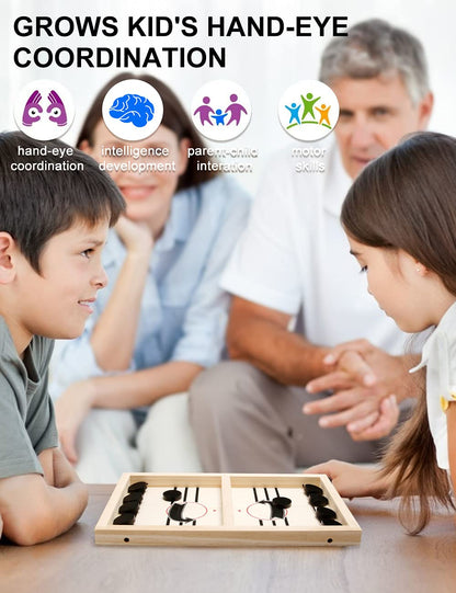 Fast Sling Puck Game - Interactive Board Toy
