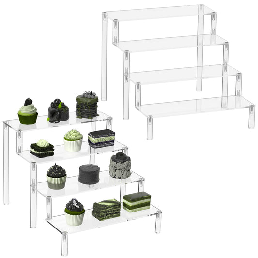 Acrylic Display Risers for Perfumes and Desserts