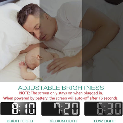 ORIA LED Alarm Clock with USB and Snooze