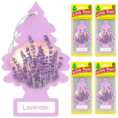 LITTLE TREES Lavender Car Air Fresheners - 24 Pack