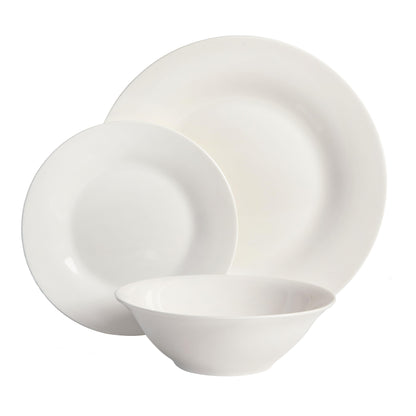 Gibson Home Zen 12-Piece Porcelain Dinnerware Set