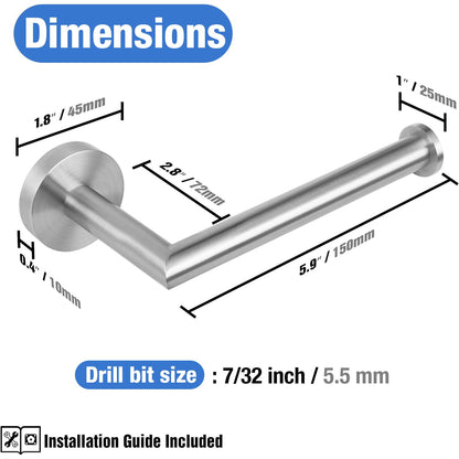 HITSLAM Brushed Nickel Toilet Paper Holder