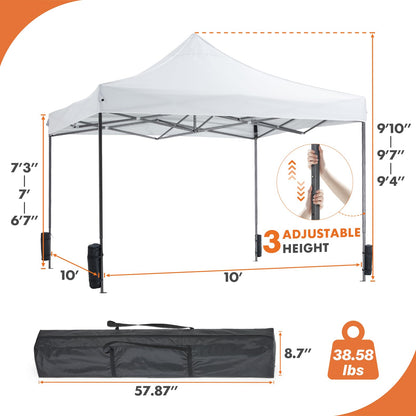 10x10 Heavy Duty Canopy Tent with Sand Bags