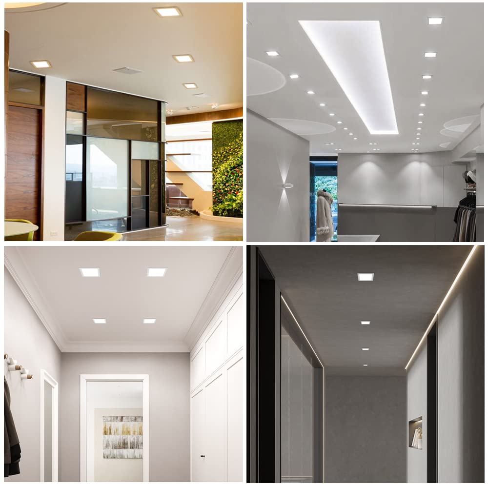 QIBANG 6 Pack Dimmable 6" LED Recessed Lights