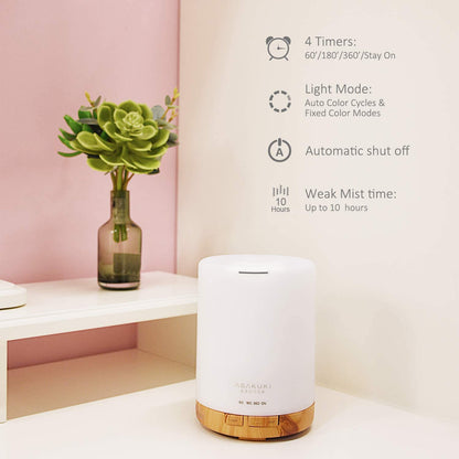 ASAKUKI 300ML Essential Oil Aroma Diffuser