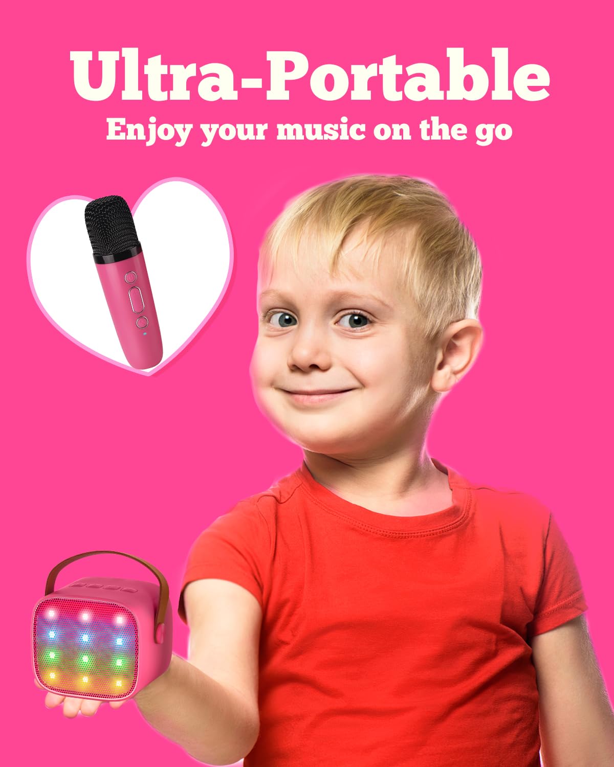 Karaoke Machine for Kids with Wireless Microphone