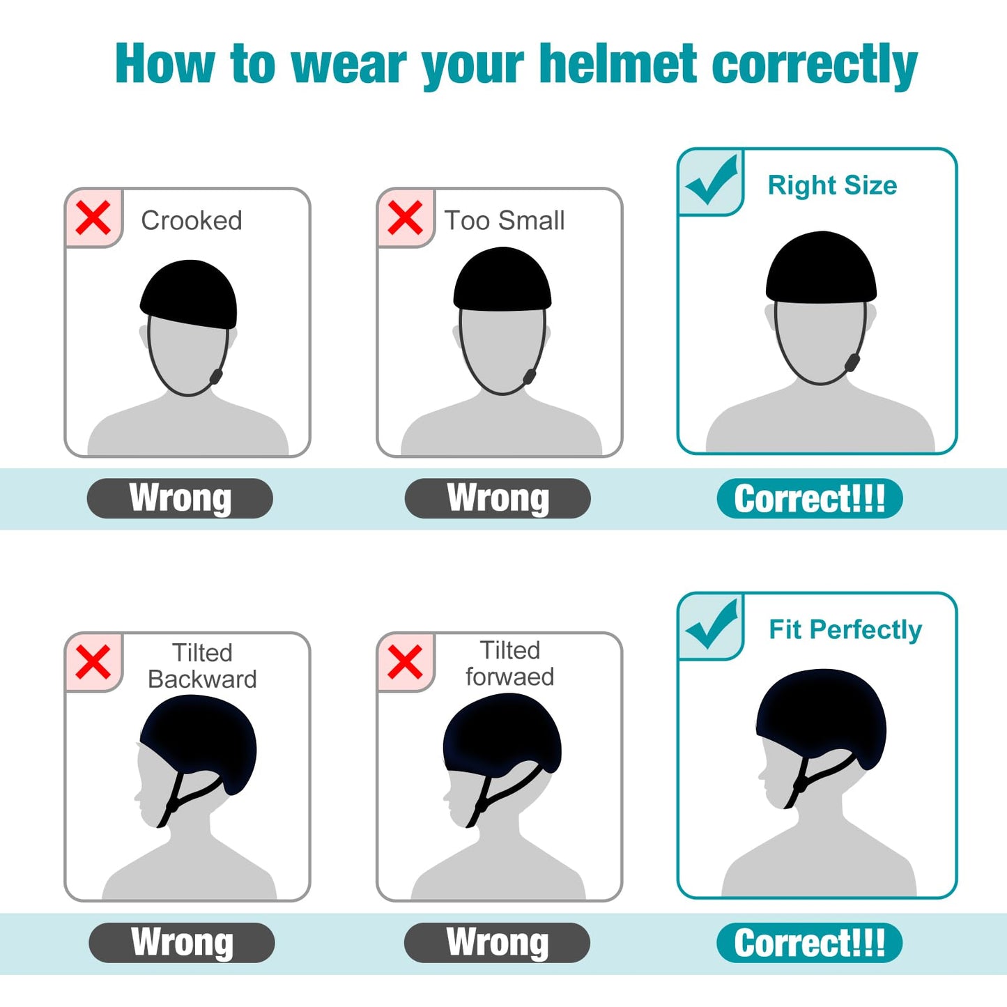 Kids Helmet, Toddler Helmet Adjustable Toddler Helmet Ages 3-8 Years Old Boys Girls Multi-Sports Safety (Black)