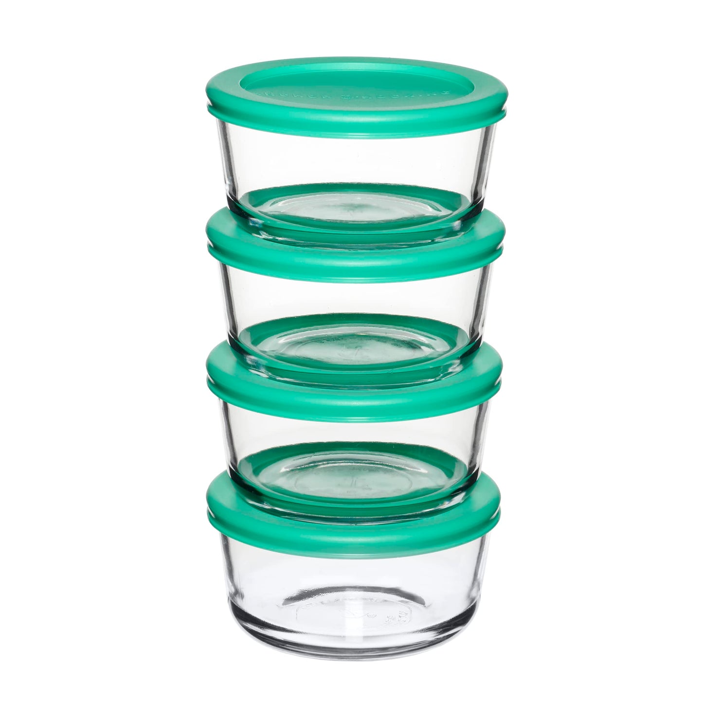 4 Pack Anchor Hocking Glass Storage Containers