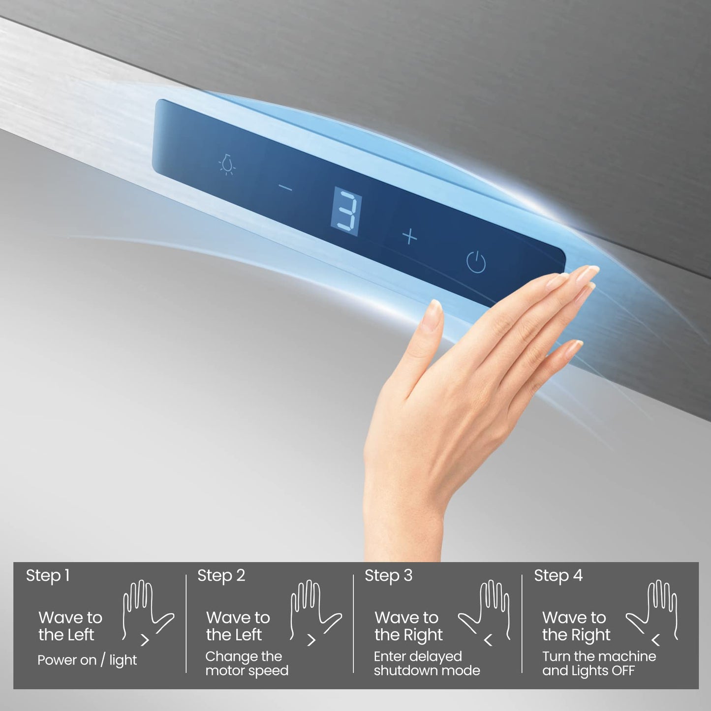 30 Inch COMFEE' Range Hood with Gesture Control