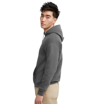 Hanes EcoSmart Pullover Hooded Sweatshirt, Grey