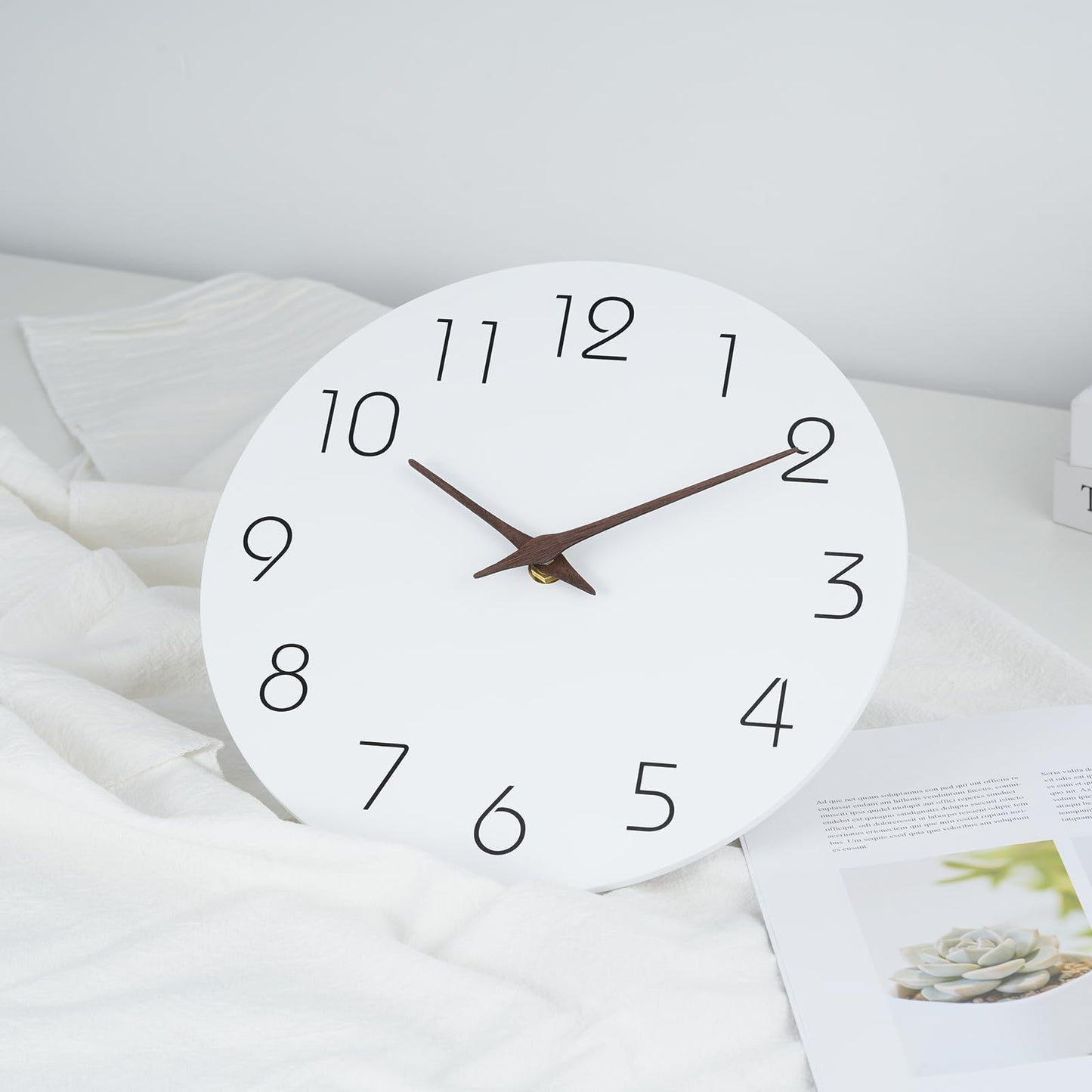 8 Inch Silent Wall Clock by Mosewa