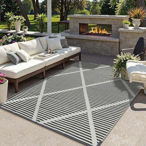 Reversible Outdoor Plastic Straw Camping Rug