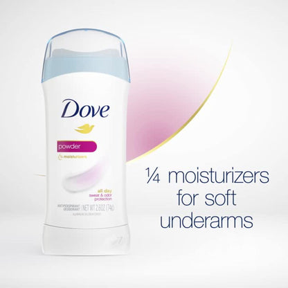 6 Pack Dove Antiperspirant Deodorant, Powder