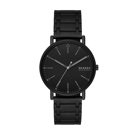 Skagen Men's Black Stainless Steel Bracelet Watch
